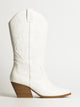 BOTTES DE COWBOY HARLOW STASSIE POUR FEMMES - BLANC