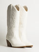 HARLOW WOMENS HARLOW STASSIE COWBOY BOOTS - WHITE - Boathouse