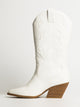 HARLOW WOMENS HARLOW STASSIE COWBOY BOOTS - WHITE - Boathouse