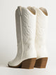 BOTTES DE COWBOY HARLOW STASSIE POUR FEMMES - BLANC