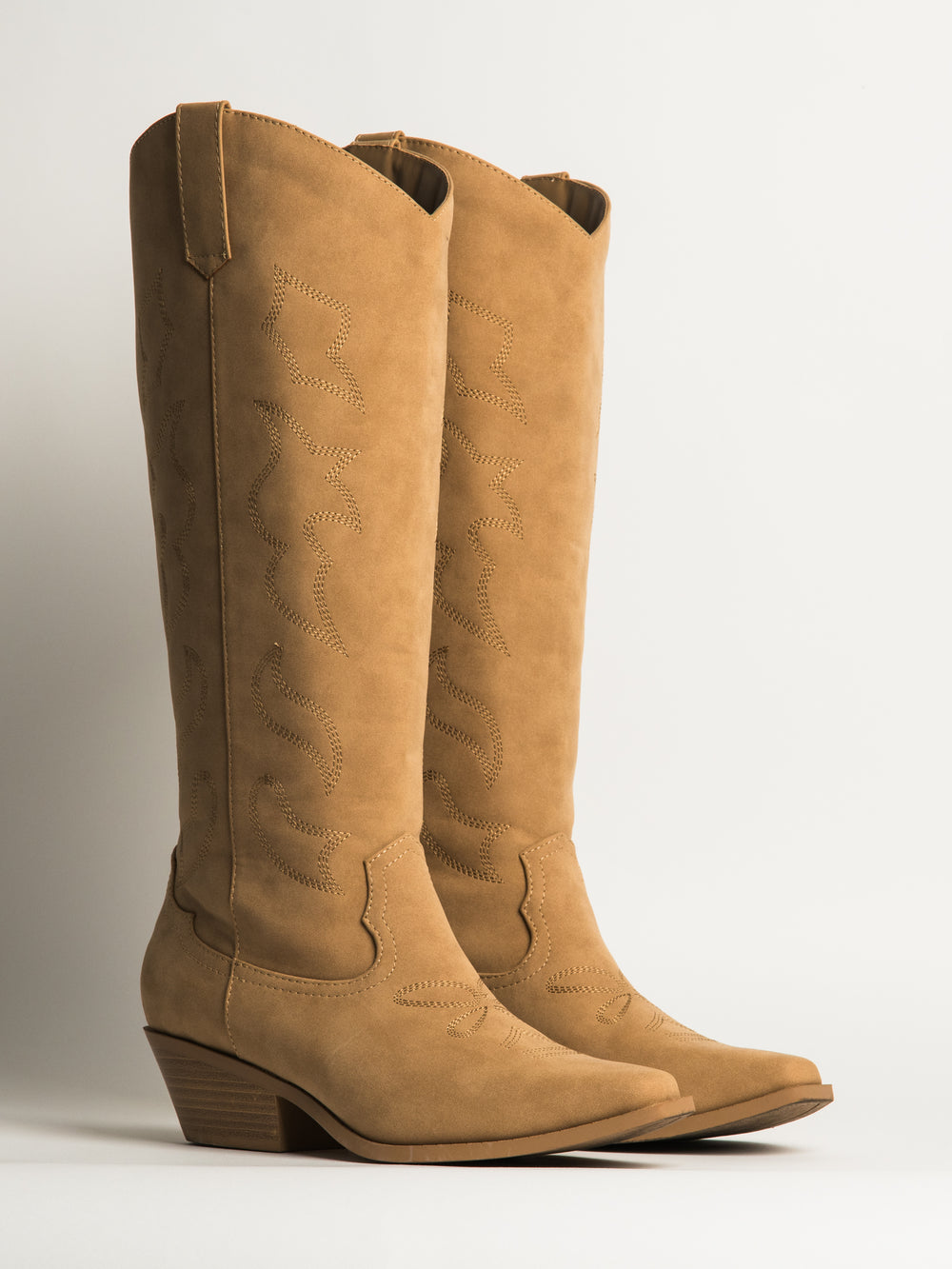 WOMENS HARLOW OAKLEE COWBOY BOOTS - CAMEL