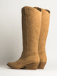 WOMENS HARLOW OAKLEE COWBOY BOOTS - CAMEL