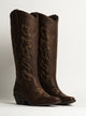 WOMENS HARLOW OAKLEE COWBOY BOOTS - BROWN