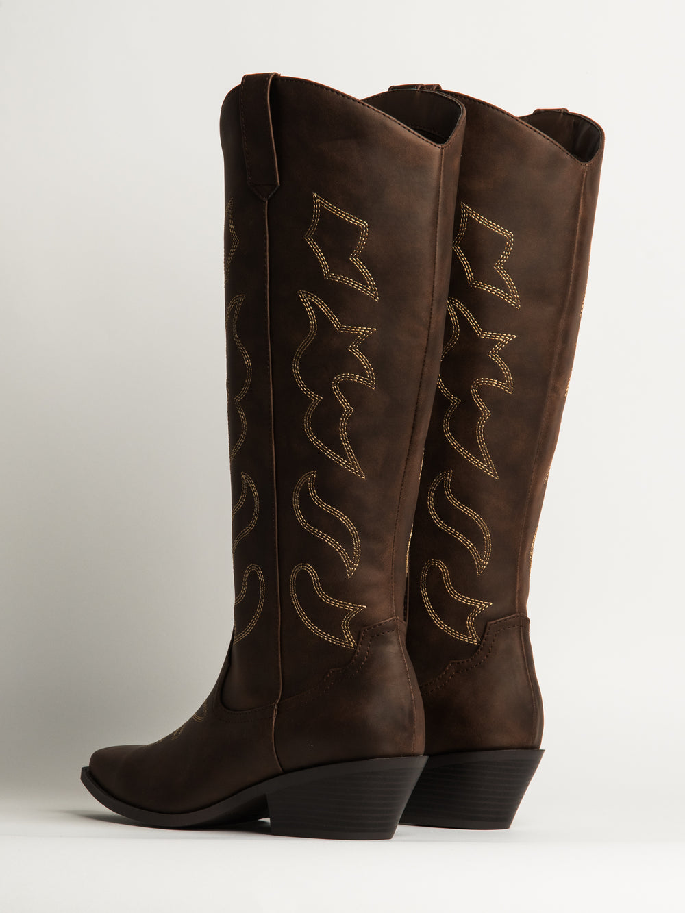 BOTTES DE COWBOY HARLOW OAKLEE POUR FEMMES - MARRON