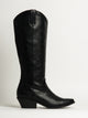 HARLOW WOMENS HARLOW OAKLEE COWBOY BOOTS - BLACK - Boathouse