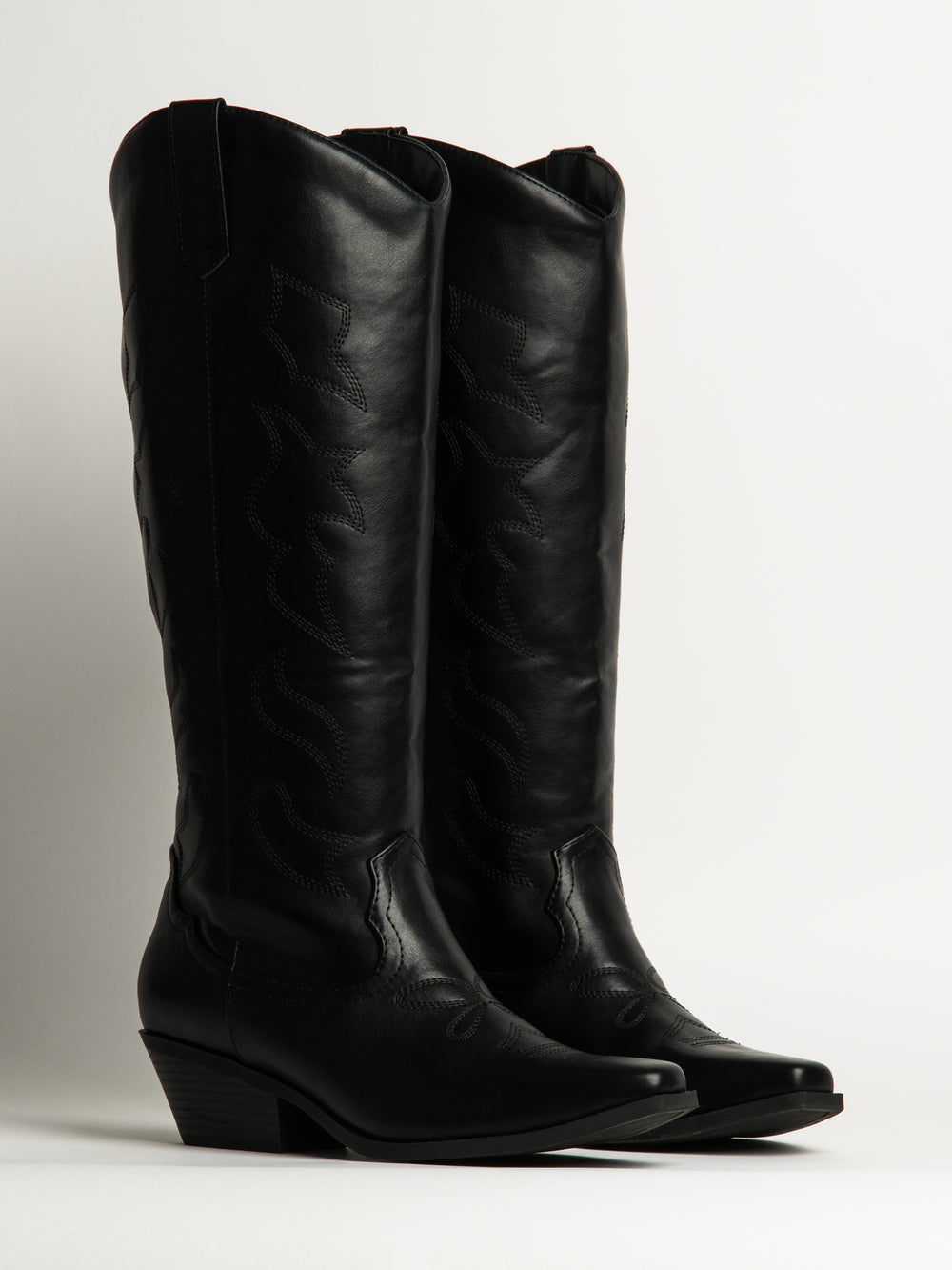WOMENS HARLOW OAKLEE COWBOY BOOTS - BLACK