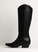 WOMENS HARLOW OAKLEE COWBOY BOOTS - BLACK