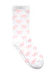 HARLOW BOW PRINT SOCK - WHITE/PINK - Boathouse