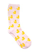 HARLOW DUCK PRINT SOCK - PINK - Boathouse