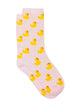 HARLOW DUCK PRINT SOCK - PINK - Boathouse