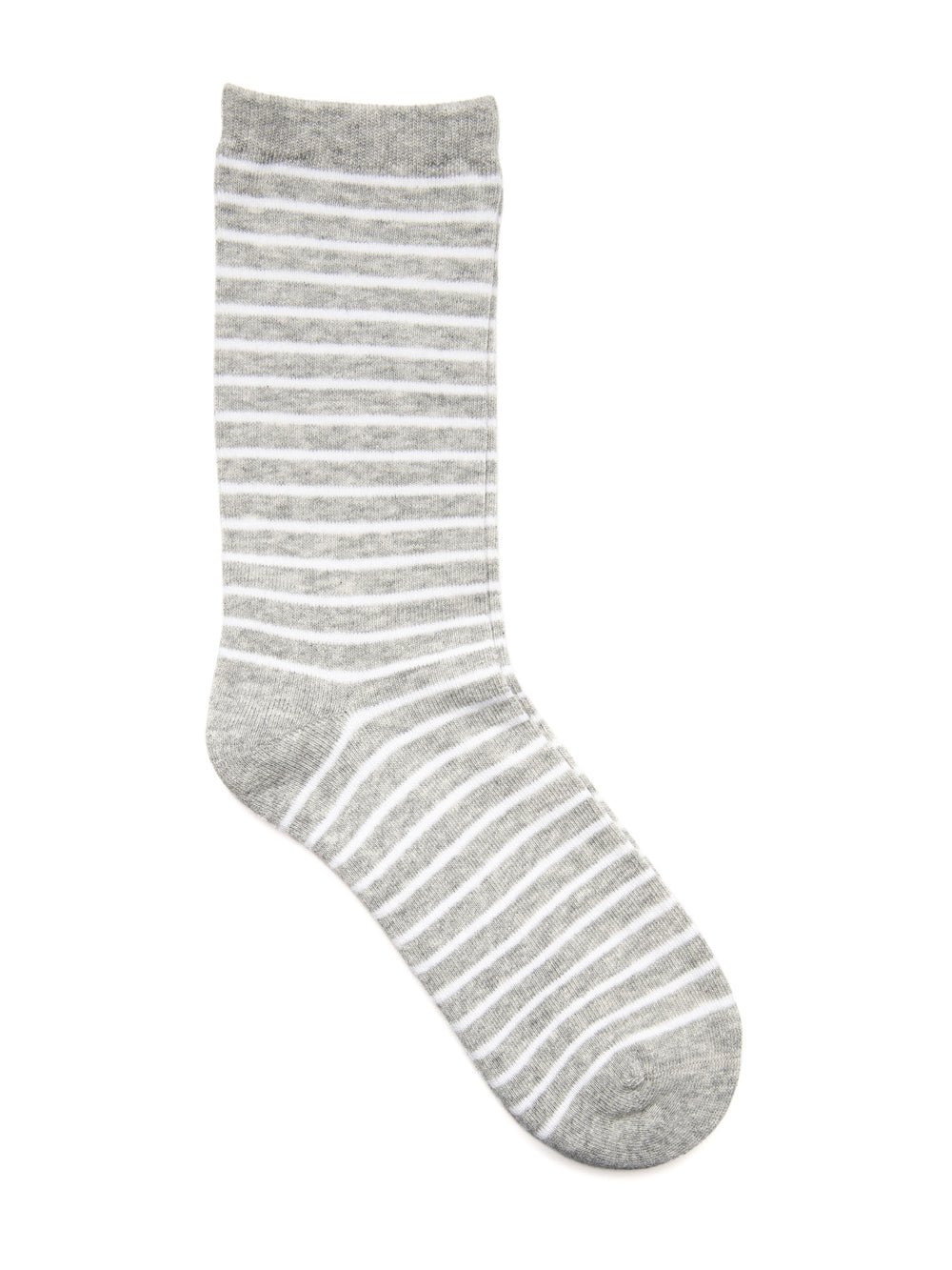 CHAUSSETTE À RAYURES - GRIS/BLANC