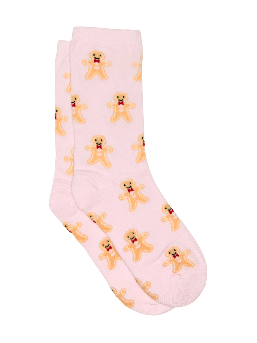 GINGERBREAD PRINT SOCKS - ROSE