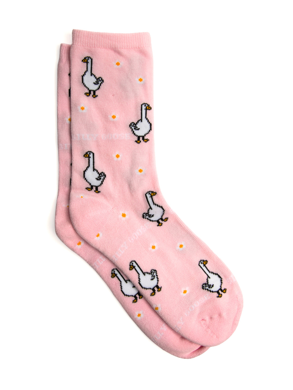 HARLOW SILLY GOOSE PRINT SOCK - ROSE
