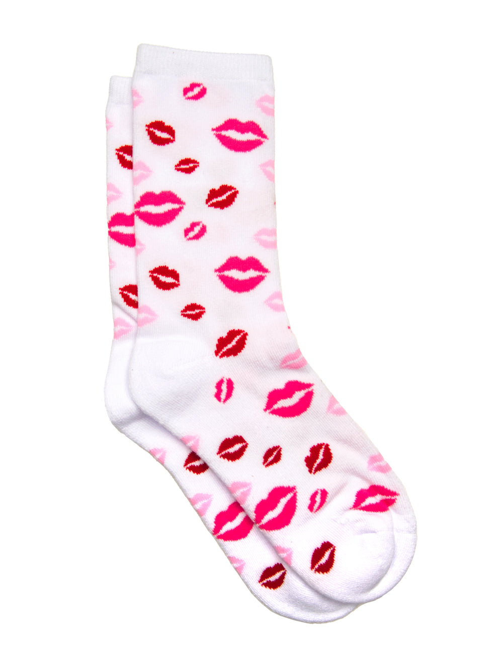 KISS PRINT SOCKS - WHITE