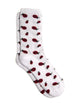HARLOW LADY BUG PRINT SOCK - WHITE