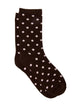 HARLOW HARLOW POLKA DOT PRINT SOCK - CHOCOLATE - Boathouse