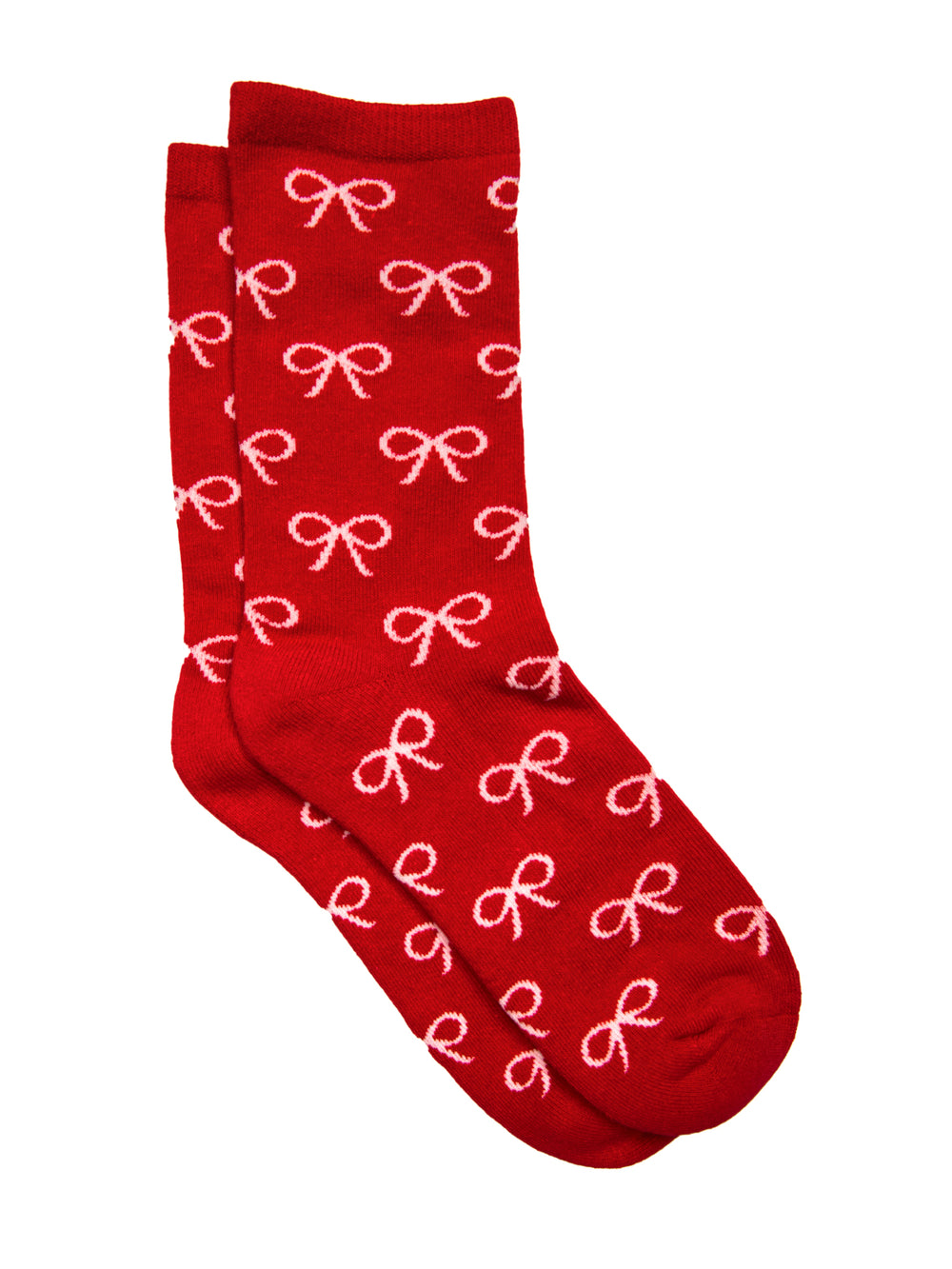 CHAUSSETTES À MOTIFS DE NŒUDS - ROUGE