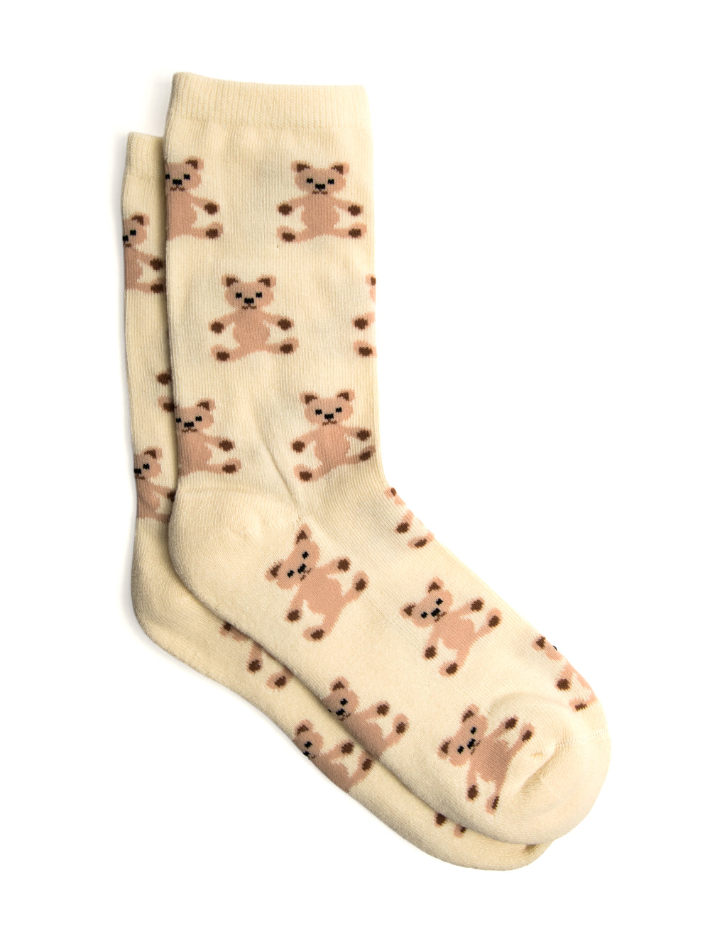 HARLOW TEDDY BEAR SOCK - CREAM
