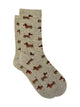 HARLOW HARLOW WIENER DOG PRINT SOCK - HEATHER GREY - Boathouse
