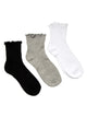 3 PACK RUFFLE SOCK - MULTI