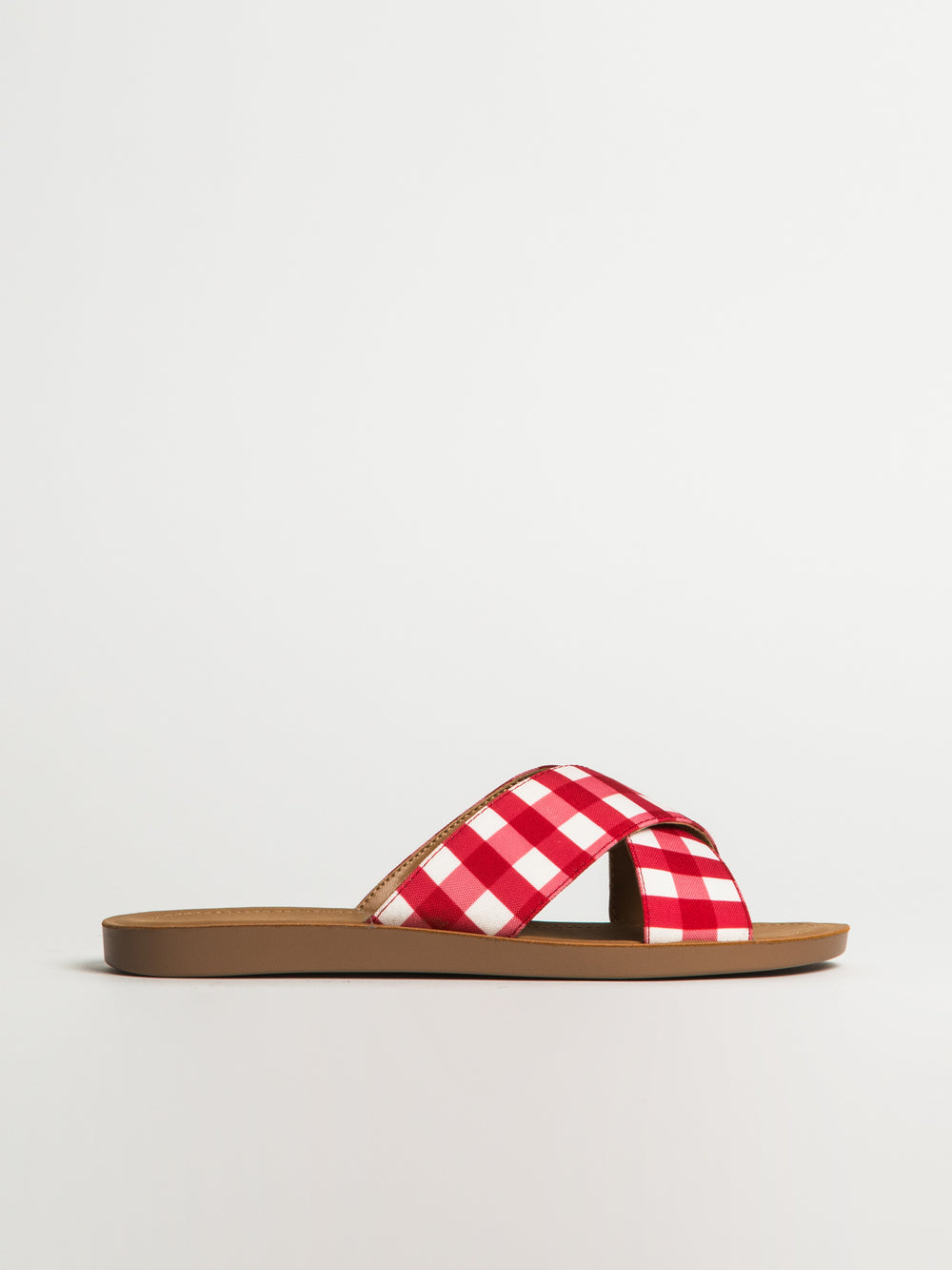 WOMENS HARLOW CAMI SANDALS - RED GINGHAM