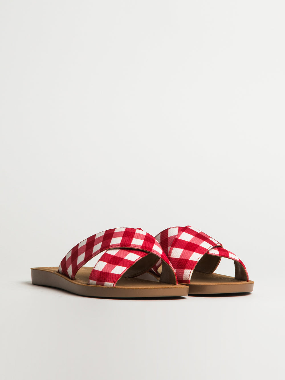 WOMENS HARLOW CAMI SANDALS - RED GINGHAM