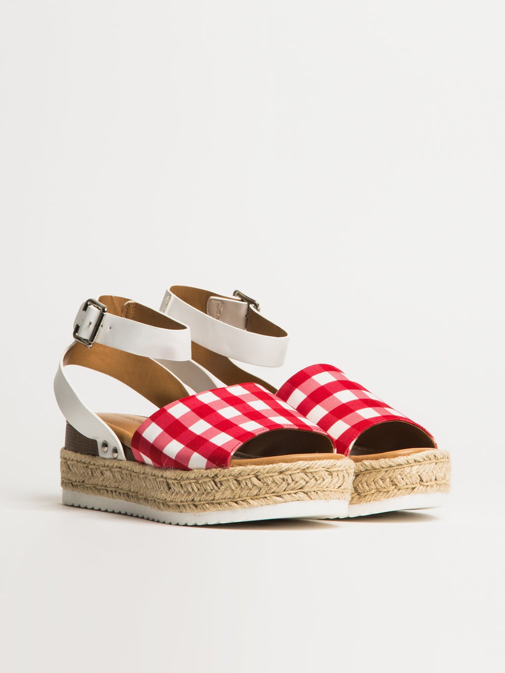 WOMENS HARLOW TOPIC SANDALS - RED GINGHAM