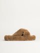 HARLOW WOMENS HARLOW CROSSOVER SLIPPER - LIGHT BROWN - Boathouse