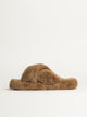 HARLOW WOMENS HARLOW CROSSOVER SLIPPER - LIGHT BROWN - Boathouse