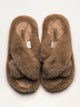 HARLOW WOMENS HARLOW CROSSOVER SLIPPER - LIGHT BROWN - Boathouse