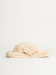 HARLOW WOMENS HARLOW CROSSOVER SLIPPER - CREME - Boathouse