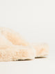 HARLOW WOMENS HARLOW CROSSOVER SLIPPER - CREME - Boathouse