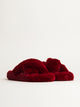 HARLOW WOMENS HARLOW CROSSOVER SLIPPER - RED - Boathouse