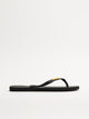 WOMENS HAVAIANAS SLIM LOGO METALLIC -BLACK