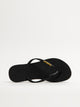 HAVAIANAS WOMENS HAVAIANAS SLIM LOGO METALLIC -BLACK - Boathouse