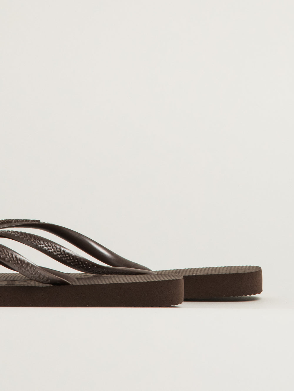 WOMENS HAVAIANAS SLIM SQUARE SANDALS - DARK BROWN