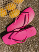 HAVAIANAS WOMENS HAVAIANAS SLIM SQUARE LOGO POP UP - ROSE - Boathouse