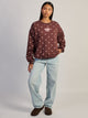 HAPPY CAMPER COCOA DOT CREWNECK