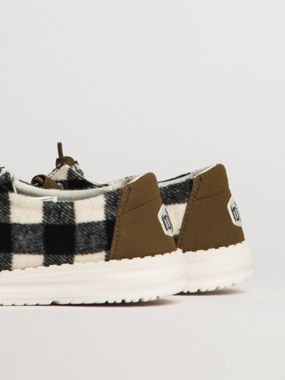 HEYDUDE WENDY BUFFALO PLAID FEMME - BLANC/NOIR