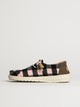 WOMENS HEYDUDE WENDY BUFFALO PLAID - BLACK/PINK