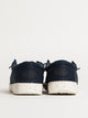KIDS HEYDUDE WALLY YOUTH STRETCH CANVAS - NAVY