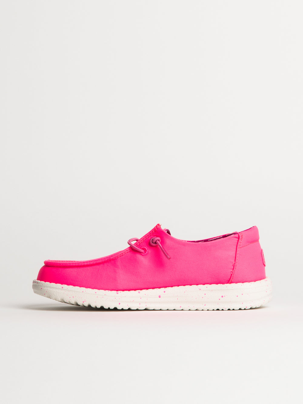 KIDS HEYDUDE WENDY YOUTH STRTECH CANVAS - PINK