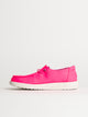 HEYDUDE KIDS HEYDUDE WENDY YOUTH STRTECH CANVAS - PINK - Boathouse