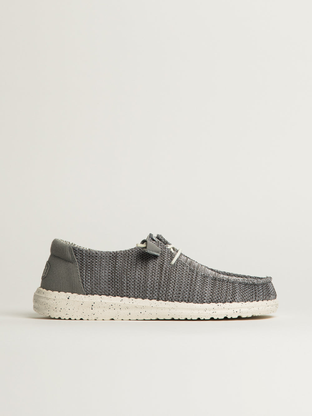 WOMENS HEY DUDE WENDY STRETCH SOX SNEAKER - LIGHT GREY