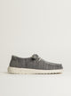 HEY DUDE WOMENS HEY DUDE WENDY STRETCH SOX SNEAKER - LIGHT GREY - Boathouse