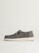 HEY DUDE WOMENS HEY DUDE WENDY STRETCH SOX SNEAKER - LIGHT GREY - Boathouse