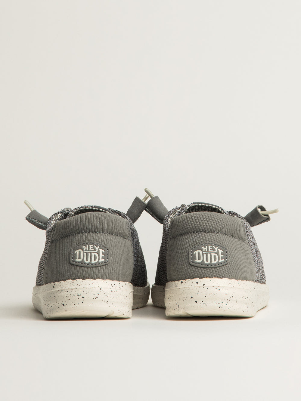 WOMENS HEY DUDE WENDY STRETCH SOX SNEAKER - LIGHT GREY