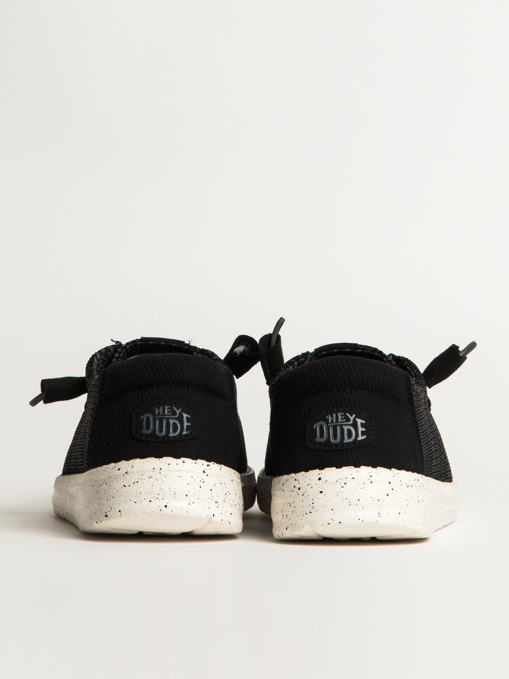 WOMENS HEYDUDE WENDY STRETCH SOX SNEAKER - BLACK/WHITE