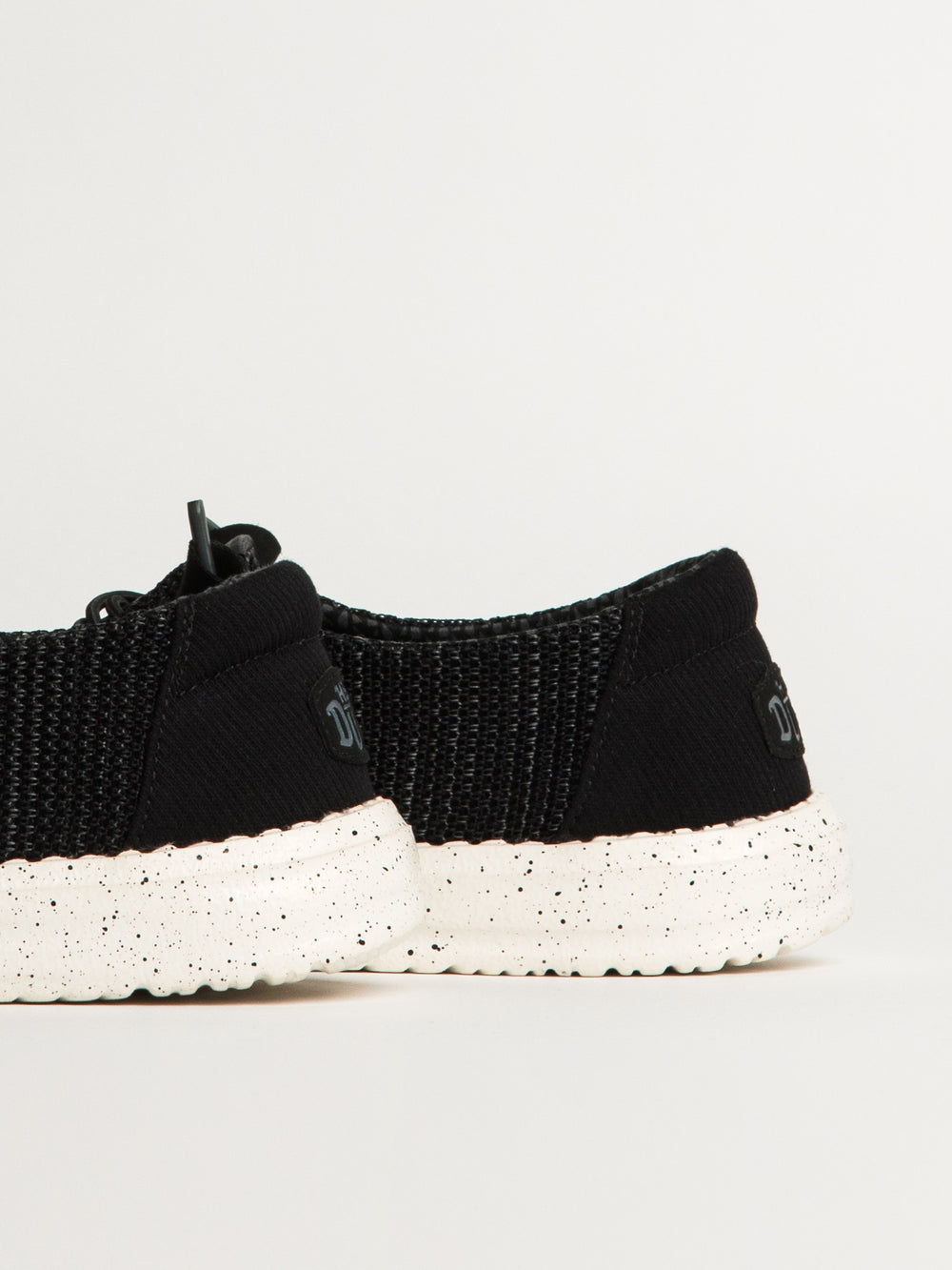 WOMENS HEYDUDE WENDY STRETCH SOX SNEAKER - BLACK/WHITE