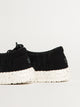 HEYDUDE WOMENS HEYDUDE WENDY STRETCH SOX SNEAKER - BLACK/WHITE - Boathouse